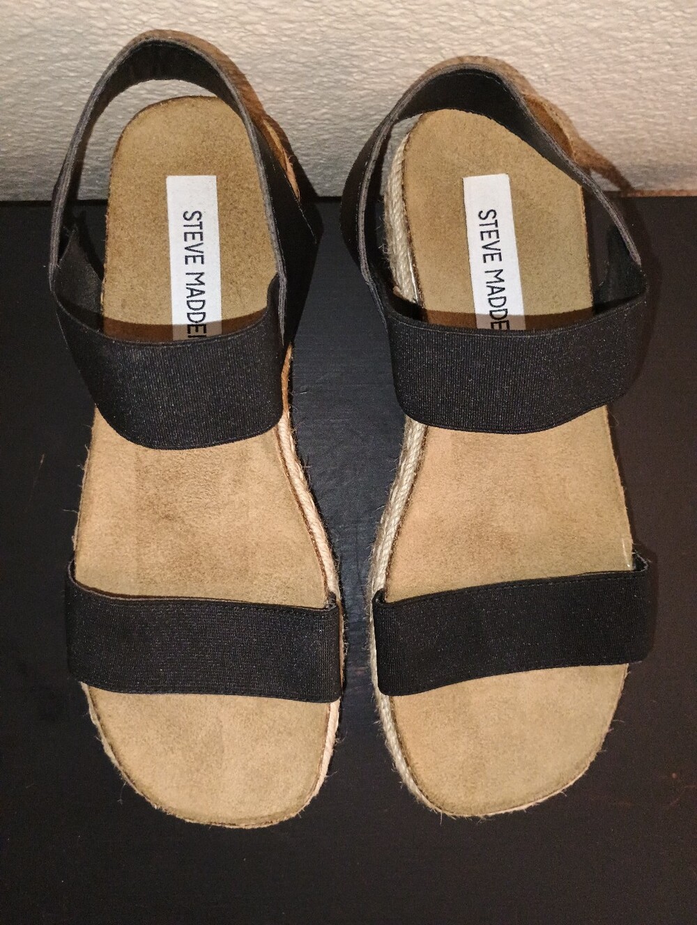 NWOT | Steve Madden Black Jaklin Espadrille - Picture 6 of 11